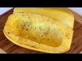 ROASTED SPAGHETTI SQUASH | how to roast spaghetti squash