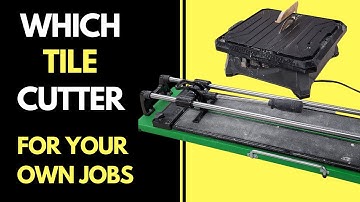 Which tile cutter to buy to do your own projects? Wet or Dry?