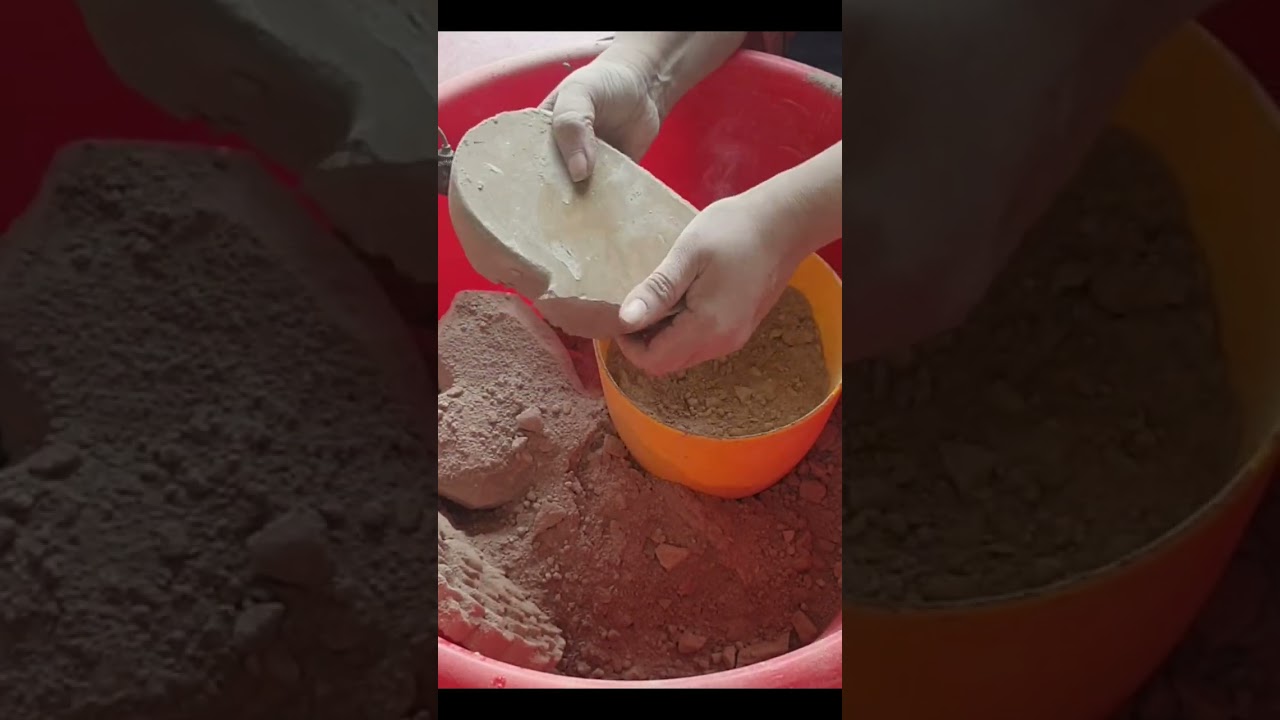 CLAYCHALK DUSTY DRY CRUMBLING & DUST PLAY SATISFYING ASMR 