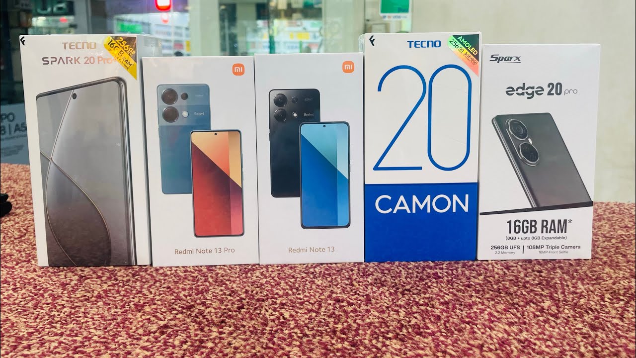 Camon 20 | Redmi 13 | Redmi note13pro | sparx edge20 | spark 20proplus