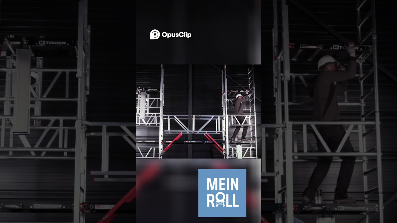 MiTower Montage &ndash; schnell. sicher. beeindruckend! 🚀🛠️ #handwerk #sicherheit #ger&uuml;staufbau #ger&uuml;st