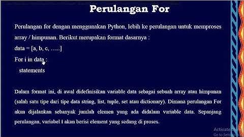 Logika&Algoritma - Looping - For dengan Python - Pertemuan 5 part 1