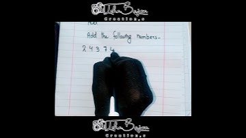 |Addition Question|10 digit and 2 step addition with carry|Mathematician Isha bajwa