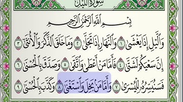 تلاوة سورة الليل - أبو بكر الشاطري