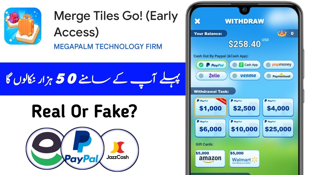 Merge Tiles Go App Real Or Fake | Merge Tiles Go App Withdrawal | Merge Tiles Go Review 