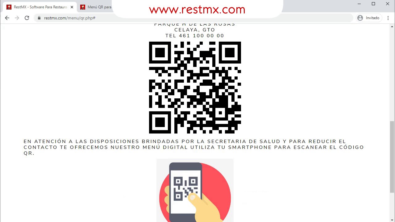 RestMX - Crear menú QR gratis - Menu QR para restaurantes - YouTube