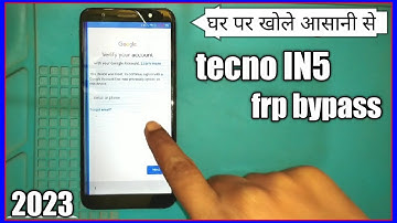 tecno in5 frp bypass || tecno camon i frp bypass || without pc 2023