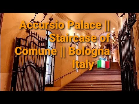 ACCURSIO PALACE, STAIRCASE OF COMUNE BOLOGNA ITALY ?? | #comune #ciaoitalyvlog  #short