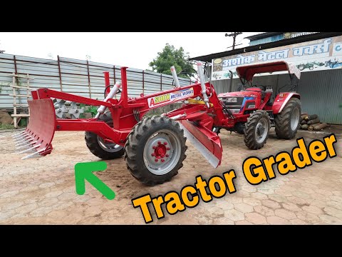 Tractor Grader | Mahindra Arjun NOVO 4x4 Grader Attachment | Ashok Metal Works