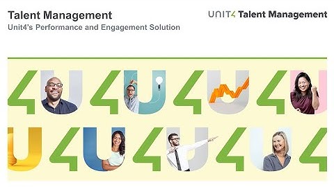 Unit4 Talent Management - Performance and Engagement Tool