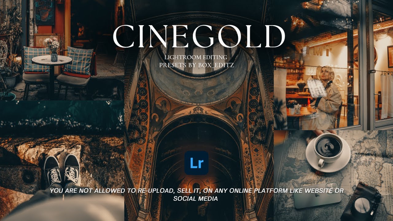 How to Edit Professional Cinematic Gold Photography | Mobile Lightroom Presets Free Download
