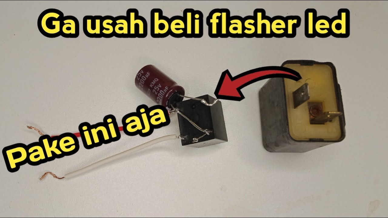 Membuat Sendiri FLASHER LED Lampu Sein Motor
