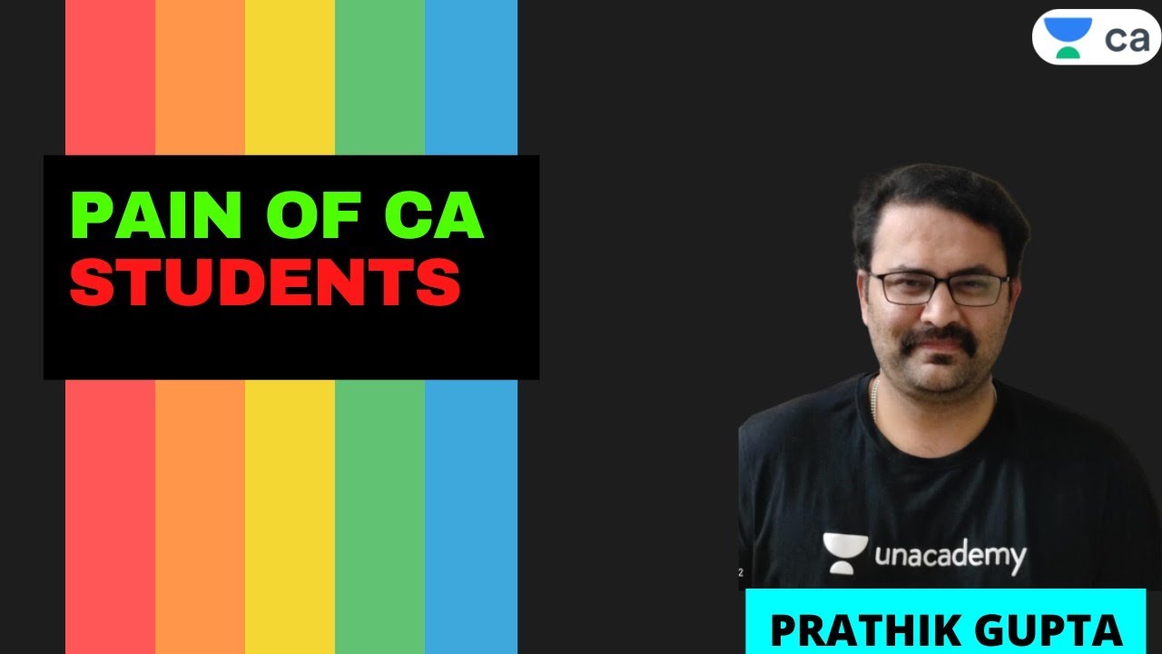 Pain of a CA student | Let's Crack CA Exam | Prathik Gupta