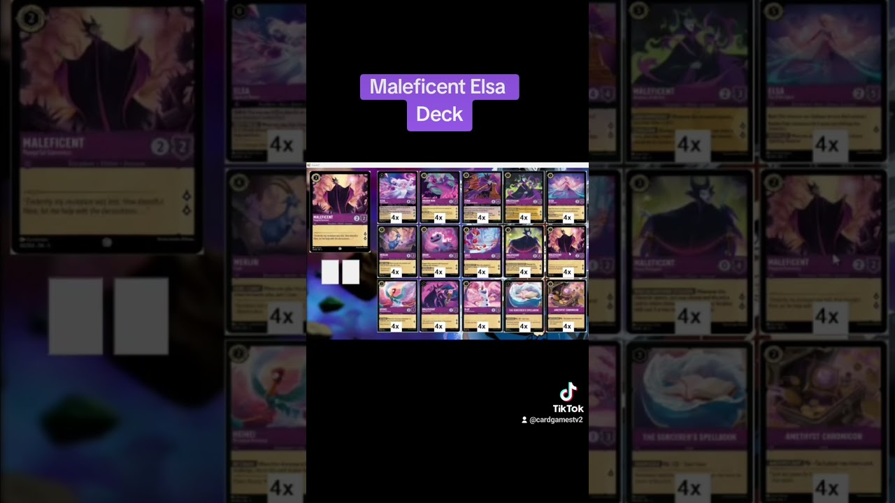 Lorcana TCG: Maleficent Elsa Deck List 2024 By Kung Fu 