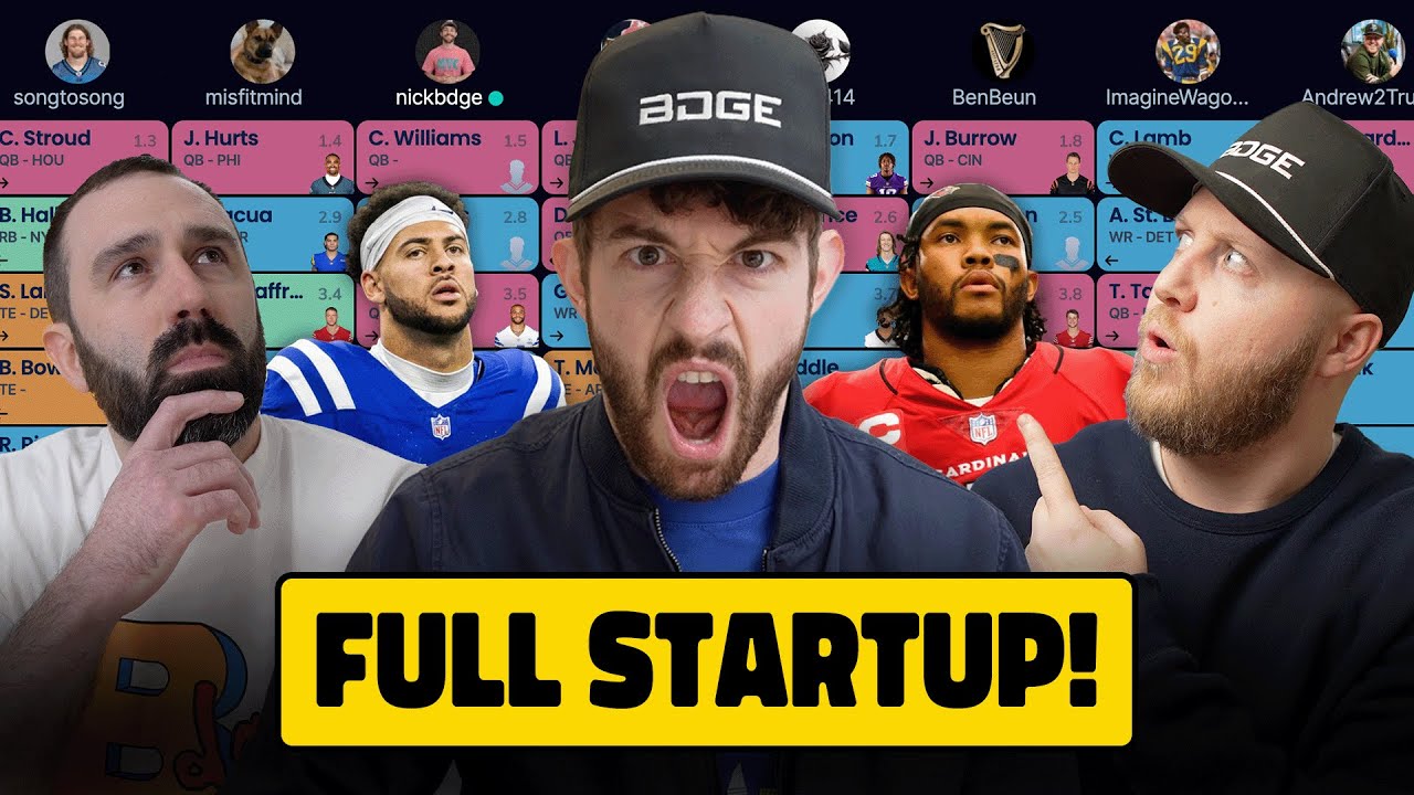 A Full Dynasty Startup Mock Draft WITH ROOKIES YouTube A Full Dynasty Startup Mock Draft WITH ROOKIES YouTube