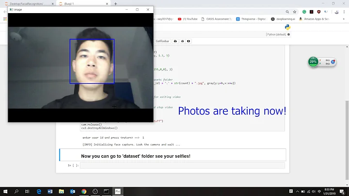 python opencv real-time facial recognition. Very easy!!! Step by step!!!