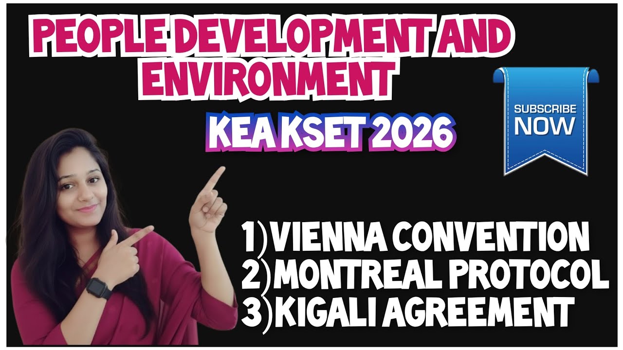Montreal protocol | People development and environment | kset exam | kset 2026 |Kset paper 1 