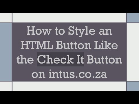 How to Style an HTML Button Like the Check It Button on intus.co.za