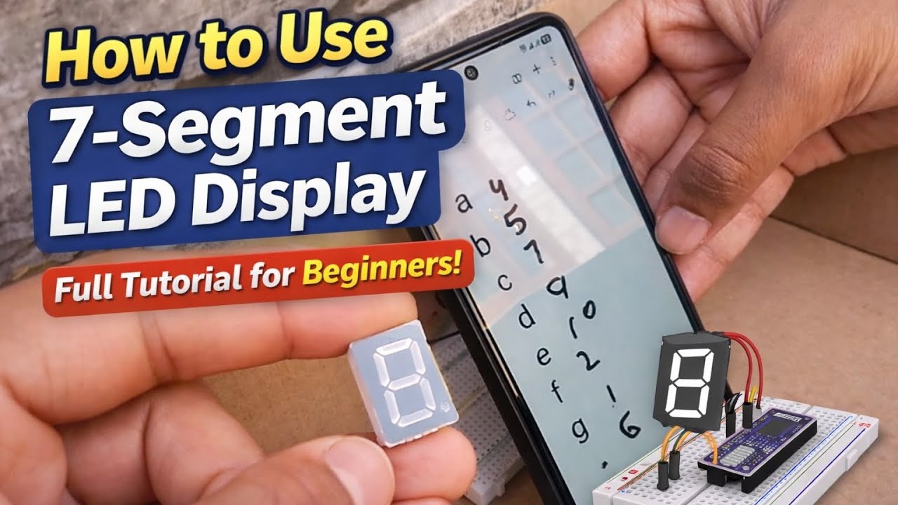 7 Segment Display Explained | Easy Tutorial for Beginners | in hindi ...