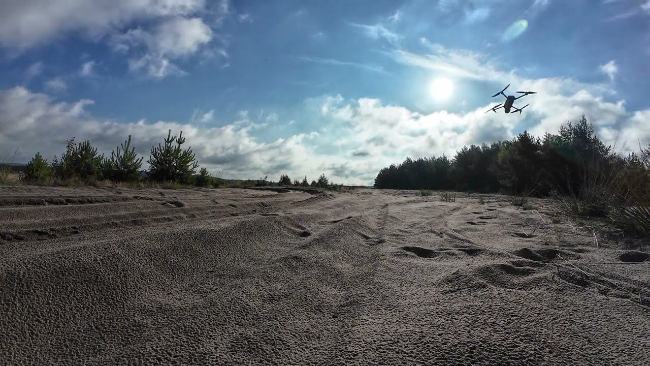 DJI Air 3S: Flying over the Desert at Top Speed - Sport Mode