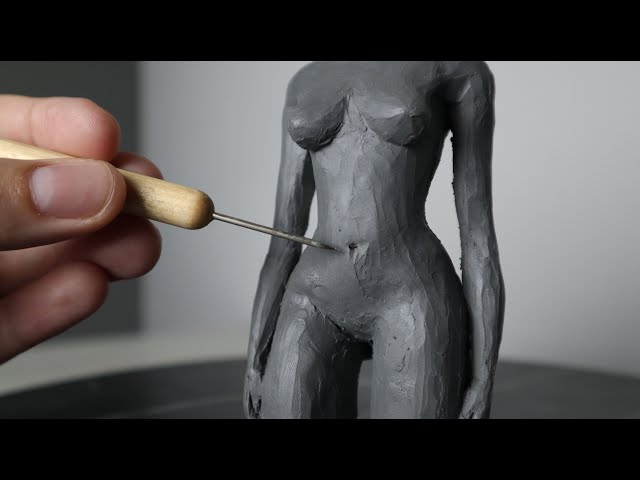Tutorial. Sculpting a female body. Full process. My collection №19