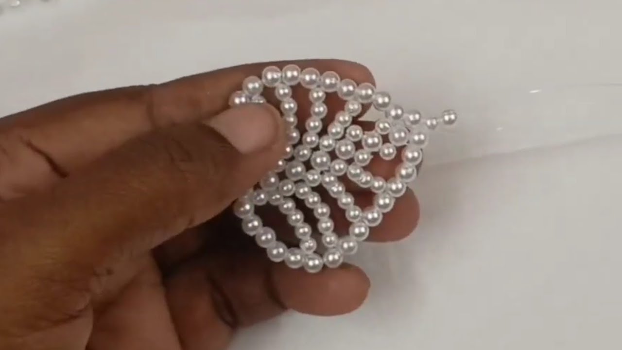 How to make pearl beade leaf