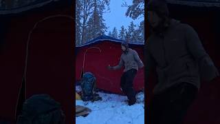 Winter Camping With 50 Year Old Tent