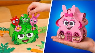 INCREDIBLE Cardboard House Builds with Pinky and Vineria 💖🏠 Magical DIY Ideas
