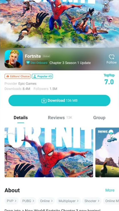 gow to download fornite game in taptap