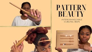 PATTERN BEAUTY Interchangeable Curling Iron Review | How To Heat Style TYPE 4 HAIR