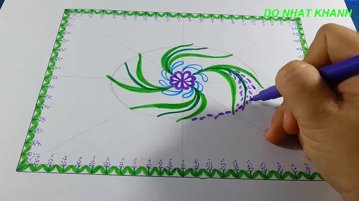 Vẽ Trang Trí Khăn Trải Bàn/ Drawing Tablecloth Decoration