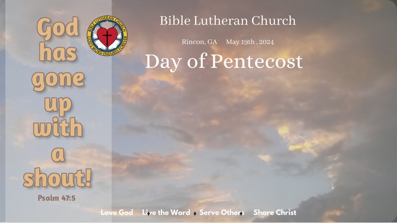 The Day Of Pentecost- May 19, 2024 - YouTube