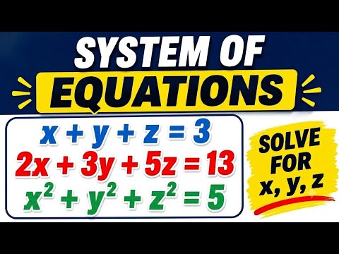 Can You Solve This System of Equations? 🤯 | Mathematics Challenge