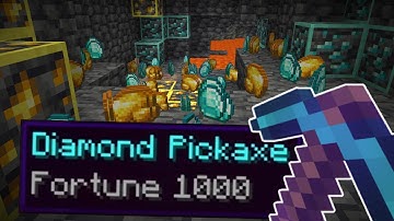 How To Get a Fortune 1000 Pickaxe in Minecraft 1.21
