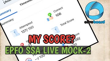 EPFO SSA LIVE MOCK OLIVE BOARD( 8-9 APRIL) | #epfossa2023 #epfo #ssc #banking #oliveboard