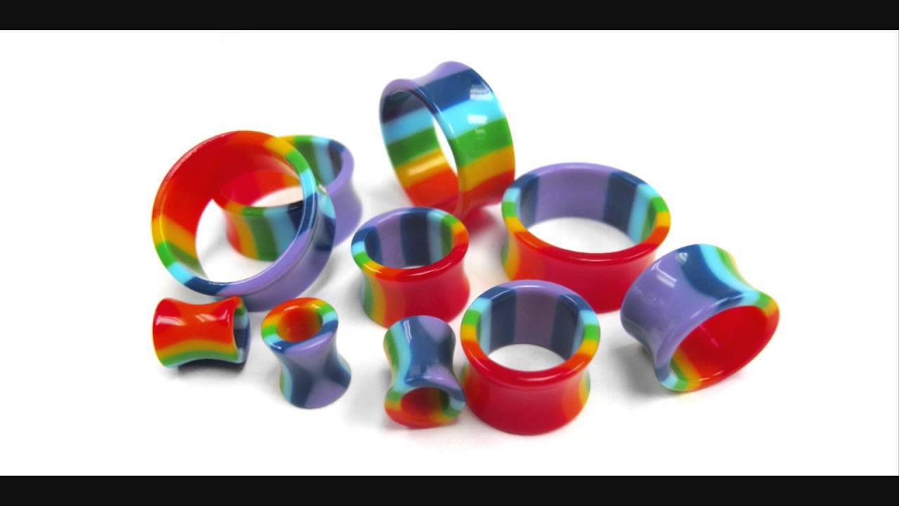 Rainbow Tunnels Plugs (2G - 1Inch)