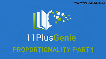 11 Plus Genie Maths - Proportionality Part 1