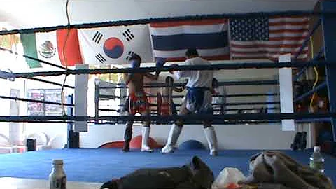 Fullerton Muay Thai Academy. Master Rajesh Sparing...