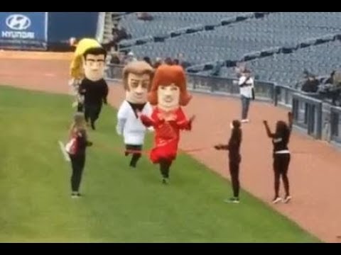 Running of the Country Music stars at the Nashville Sounds game