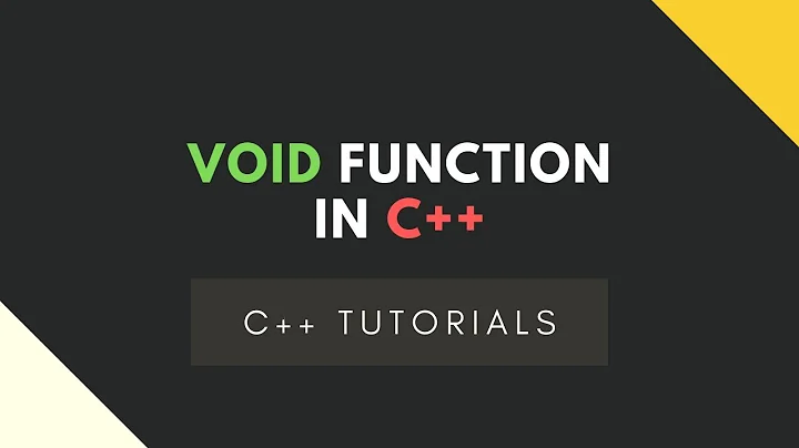 C++ Tutorials- Void Function