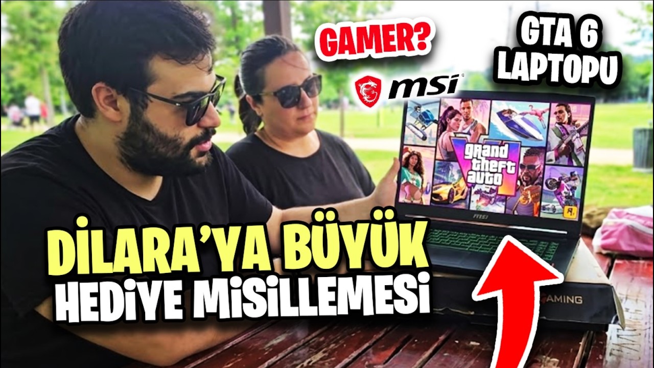 DİLARA'YA PAHALI HEDİYE MİSİLLEMESİ ! GTA 6 OYNATACAK LAPTOP ALDIM (ÇOK İSTİYORDU)