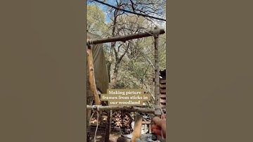 Have you made a natural picture frame before? | #forestschool #cottagecore #granolagirl #squarelash