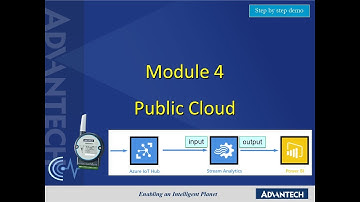 Advantech iSensing e-Learning Video: Module 4 Public Cloud Azure IoT Hub to PowerBI Realtime