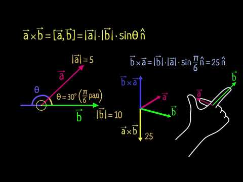 Видео: Векторное произведение. Часть 2/2 (видео 4) | Магнетизм | Физика