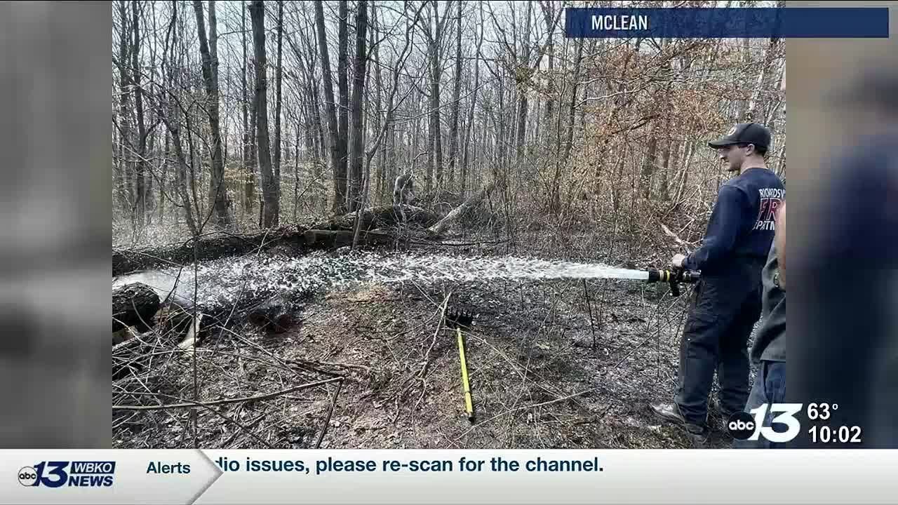 Warren County Fire Departments Respond to Brush Fires Today - YouTube