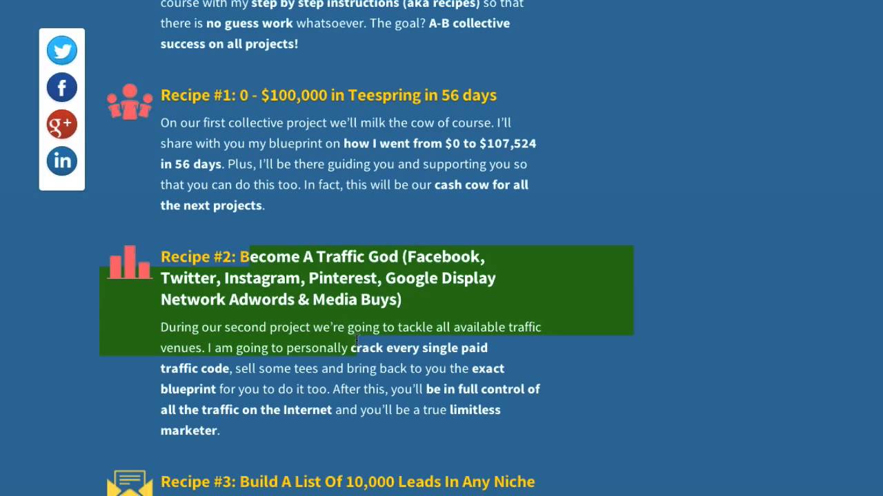 Tee Profits Recipe Review & Bonus-How to Sell T-Shirts on Youtube