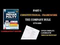 Indian Polity- Historical Background ( The Company Rule 1773-1858)