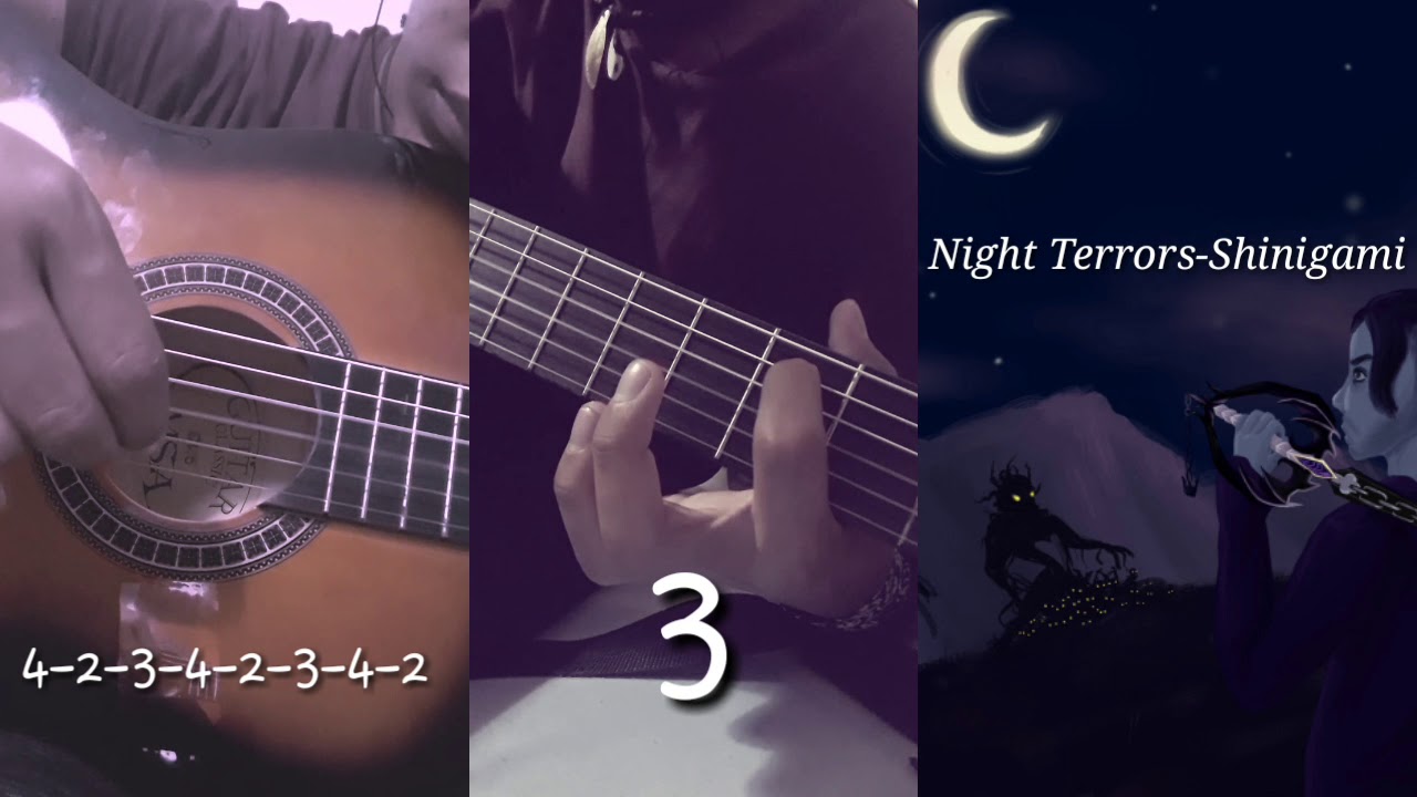 Night Terrors-shinigami guitar tutorial
