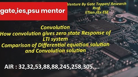 #BARC2021,#ISRO2021,#GATE2021  Convolution  sum & Integral Response Of LTI System Using Convolution