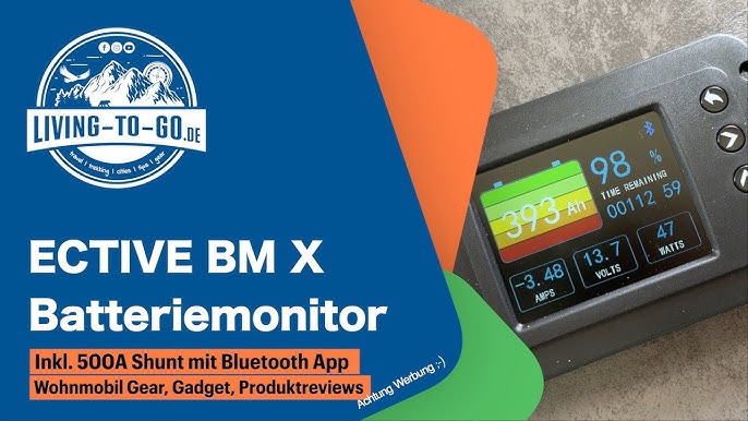 Der BATTERIEMONITOR BM-X für ALLE Batterien und KAPAZITÄTEN + Bluetooth &  App 